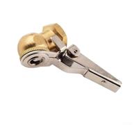Herramienta de servicio de coche válvula infladora de latón con acción de bola de clip y rosca hembra NPT de 1/4 pulgadas para un flujo de aire consistente