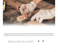 Herramienta de sierra de mesa para carpintería que incluye pista de inglete de aleación de aluminio y deslizador de barra de inglete para tareas de corte precisas (pista en T de 600 mm + barra de