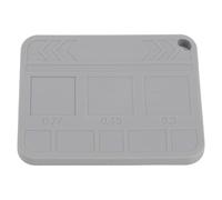 Herramienta de soldadura con almohadilla de silicona curvada para plantillas BGA y reballing IC, 10 x 8 cm, base aislante resistente al calor para reparación electrónica