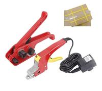 Herramienta de soldadura de flejado eléctrica, máquina de fusión en caliente con tensor manual, máquina de embalaje manual de flejes de PP for sellado/empaquetado de cajas de cartón.