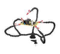 Herramienta de soldadura de mano de ayuda para soldar, abrazadera de escritorio flexible A-rms herramienta de mano para soldadura PCB soporte para reparación electrónica de soldadura