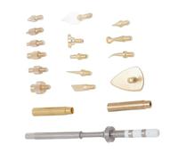 Herramienta de soldadura de tuerca de latón, punta ergonómica de soldador para una fijación rápida de tuercas en varios tamaños de proyecto, punta de alta conductividad térmica