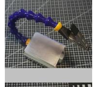 Herramienta de soldadura flexible con base de aleación de aluminio para soldadura PCB, clips de acero inoxidable con protección de goma, 6 agujeros de montaje, ángulo ajustable (A)