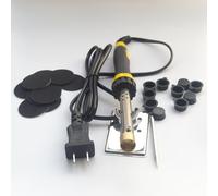Herramienta de soldadura para hacer agujeros para cartucho de tóner HP de 40 W, 13,5 mm, herramientas de recambio de tóner con adhesivo de espuma y aberturas de tapa de plástico, kit de taladro de