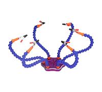 Herramienta de Soldadura Tercera Mano, Base para Estación de Soldadura DIY, Soporte con Seis Brazos Flexibles, Clip de Silicona, Herramienta de Soldadura USB - Alta Estabilidad,