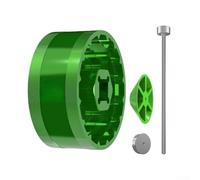 Herramienta de soporte inferior 5 en 1, removedor de aleación de aluminio CNC verde de 54 x 32 mm para reparación de bicicletas BBR-60 DUB16T BB-9100 FSA-386 de 44 mm (funda + varilla de fijación)