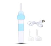 Herramienta de succión de cera de oído segura y eficaz con 2 accesorios suaves, fácil de usar, juego de púas eléctricas para bebés y niños