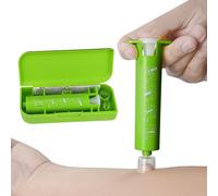 Herramienta de succión para picaduras de mosquitos y picaduras de insectos, herramienta de succión con extractor de veneno con caja de almacenamiento para senderismo, camping (1 unidad)