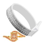 Herramienta de tamaño de dedo anular, círculo de medición de tamaño de dedo - Cinta para herramientas de tamaño de joyas, círculo de medición de tamaño de dedo para medición de circón, Se référer au