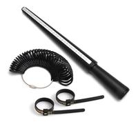 Herramienta de tamaño versátil para una evaluación precisa de las dimensiones de los dedos, facilitando el ajuste adecuado en casa. Herramienta de joyería