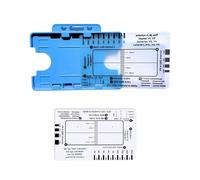 Herramienta de tarjeta de regla de electrocardiograma de 7 pasos, adecuada para cardiólogos, enfermeras y estudiantes, herramienta precisa de interpretación de electrocardiograma cardíaco