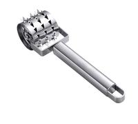 Herramienta de tierno de carne, rodillo de carne de acero inoxidable, martillo rodante de carne de res 18.5 cm para marinar chuletas de pizza de cerdo de pescado de pollo