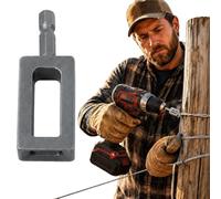 Herramienta de Torcido de Cable para Taladro Eléctrico, Rejilla de Acero de Alta Resistencia con Mandril de 1/4" Hex, Enrollador de Cable de Refuerzo para Construcción y Cerca