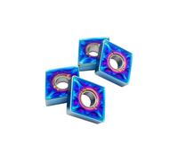 herramienta de torneado 10 Uds CNMG120404 MA CNMG120408 MA LY7010 Nano hilo azul inserto hoja de carburo cementado herramientas de torno(CNMG120408 MA LY7010)