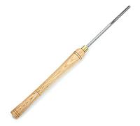 Herramienta de torneado de madera de acero de alta velocidad con mango de fresno manchúrico, cincel de torno de carpintería de 1/4 pulgadas para giro de husillo y cuenco, 1 juego/1 pieza