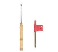Herramienta de torneado de madera, inserto de carburo, desbaste, acabado, herramienta de ahuecado de cuello de cisne for torno de carpintería (1 juego)(15 * 31 * 15 * 435MM)