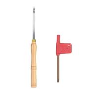 Herramienta de torneado de madera, inserto de carburo, desbaste, acabado, herramienta de ahuecado de cuello de cisne for torno de carpintería (1 juego)(10 * 31 * 28 * 435MM)