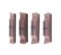 Herramienta de torneado ranurado 10 Uds. (1 caja) hoja ranuradora de aleación dura MGGN for inserciones de ranurado de herramientas CNC de acero inoxidable(MGGN200-JM LF6018)