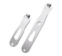 Herramienta de torsión de alambre, herramienta de tensado de alambre de alta resistencia para alambre de púas, herramienta de mano de jardinería de acero de alta resistencia, plata, 9,6 cm (E)