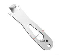Herramienta de torsión de alambre, herramienta de tensado de alambre de alta resistencia para alambre de púas, herramienta de mano de jardinería de acero de alta resistencia, plata, 9,6 cm (A)