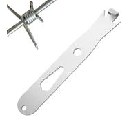 Herramienta de torsión de alambre para clips de poste en T, carpeta de alambre de acero inoxidable para valla, 3.8 pulgadas o 6 pulgadas, plata (paquete de opciones disponibles) (B)