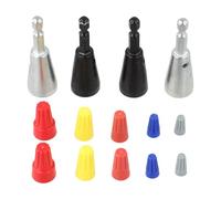 Herramienta de torsión de alambre para taladro eléctrico - Dispositivo conector giratorio de cable de metal con 4 cabezales Twister y 10 tapas de cable eléctrico, trabajo eléctrico de bricolaje