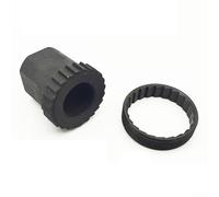 Herramienta de tuerca de bloqueo de buje trasero 24T diseñada para bujes traseros con configuración de 3 patas, requiere llave ajustable separada para su uso (herramienta 24T y anillo)