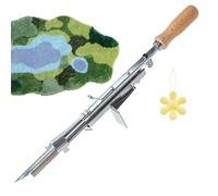 Herramienta de Tuft, Máquina de Tufting Tufting Pila Cortadora de Pilas de Alfombra Manual, Suministros para Hacer Alfombras con mango de madera Portátil Para Profesionales de bricolaje