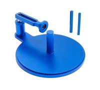 Herramienta de unión de neumáticos de camión RC con prensa de rodillos ajustable y rueda de presión, 3 tamaños de pilar central, cuerpo de metal para ajuste de neumáticos de escalada (azul)