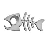 Herramienta de utilidad de espina de pescado, abridor de botellas con forma de espina de pescado, llaves portátiles para amantes del aire libre, herramienta de utilidad compacta
