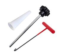 Herramienta de vástago de válvula - Kit de instalación para llave removedora, solución para reemplazar el núcleo del neumático, hierro duradero, engranaje de mango | Adecuado para todos los tipos de