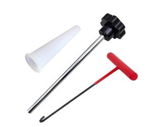 Herramienta de vástago de válvula - Kit de instalación para llave removedora, solución para reemplazar el núcleo del neumático, hierro duradero, engranaje de mango | Adecuado para todos los tipos de