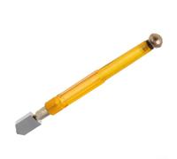 Herramienta de vidrio con rueda de carburo de tungsteno para vidrio de 3 a 12 mm de grosor, mango de aleación antideslizante, kit de corte de vidrieras de 170 mm, amarillo