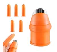 Herramienta Dedo, Protector Anticorte Alimento, Utensilio Fruta con Textura Refinada, Accesorio Jardín con Panel Robusto, 1,10×1,10×1,89in Cubierta Cocina, Guía Compacta para Huerto Exterior