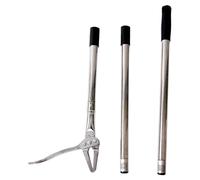 Herramienta desmontable de pie para jardinería con garras giratorias de acero inoxidable para eliminación de raíces, diseño ergonómico, herramienta de extracción de malas hierbas mango largo