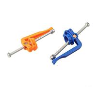 Herramienta dispensadora de pasta de soldadura para jeringas de 5 cc y 10 cc, extrusora de pegamento de flujo de precisión con varilla de metal para reparación de placas de circuito, naranja y azul