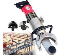 Herramienta dobladora de barras de refuerzo hidráulica portátil, máquina manual para barras de acero de 4-22 mm con ángulo de flexión de 0°-90° en 3 segundos, incluye estuche de herramientas para