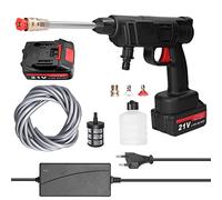 Herramienta doméstica inalámbrica de lavado de autos a alta presión y máquina portátil de limpieza de vehículos, lavadora de automóviles con botella de espuma, motor de cobre para