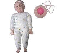 Herramienta Educativa Sobre Lactancia Materna 2 En 1, Modelo De Seno Femenino Humano De 60 Cm Con Modelo De Cuidado Infantil, Modelo De Aprendizaje De Lactancia, For Enseñanza (Girl,Single)