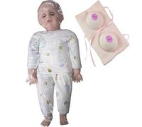 Herramienta Educativa Sobre Lactancia Materna 2 En 1, Modelo De Seno Femenino Humano De 60 Cm Con Modelo De Cuidado Infantil, Modelo De Aprendizaje De Lactancia, For Enseñanza (Boy,Double)