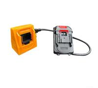 Herramienta eléctrica amarilla de 2 ranuras para adaptador convertidor de batería compatible con Bl1830 Bl1840 Bl1850 Bl1860 Bl1430 Bl1450 para ventilador de cizalla de taladro inalámbrico y lavadora