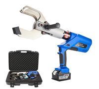 Herramienta EléCtrica De Corte De Cables 60/120/160/250 Kn,Cortadora HidráUlica Cables EléCtrica,Para Cables De Aluminio Y Cobre Blindados 65 Mm A 135 Mm,Con Pantalla Led Y 2 BateríAs(EZ85C)