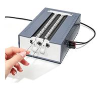 Herramienta eléctrica de doble vía para ensartar abalorios, velocidad regulable, alineación automática de agujas, agujas no incluidas, apta para abalorios de 3 a 18 mm, ideal para abalorios grandes y