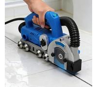 Herramienta eléctrica de eliminación de lechada | Máquina profesional de limpieza de juntas de azulejos 9000r/min con bolsa de polvo | Accesorios completos y caja de almacenamiento para limpieza de