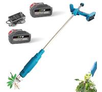 Herramienta eléctrica de extracción de malas hierbas, removedor de raíces inalámbrico para un deshierbe eficiente del césped y el jardín (dos baterías)