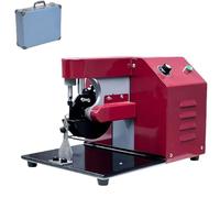 Herramienta Eléctrica de Teñido de Bordes de Cuero de 50 W, Máquina Profesional para el Aceitado de Bordes, Grosor Ajustable, Control de Doble Velocidad, Posicionamiento en Acero Inoxidable