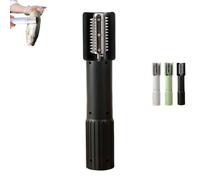 Herramienta eléctrica inalámbrica para quitar escamas de pescado, raspador de coco de mano, pelador, trituradora, rallador de coco eléctrico portátil, máquina antisalpicaduras, para cocina black