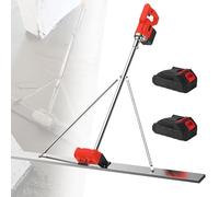 Herramienta EléCtrica Para Acabado De HormigóN, Herramienta Vibratoria Para Acabado De HormigóN Con Juego De Llana De Acabado Con Cuchilla, Llana De HormigóN,1.5mSinglemotor-2batteries