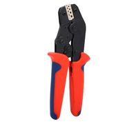 Herramienta engarzadora de cables para conectores de terminales de cables automáticos, terminal aislado de trinquete, herramienta engarzadora con mango rojo y azul