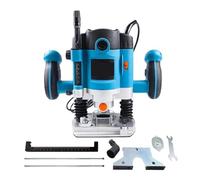 Herramienta Enrutadora De Madera 1500W Y 30000RPM, Plantilla Guía Enrutador Ajustable For Dados Ranuras Perfectas, Máquinas Eléctricas Carpintería Potente Potencia(B)